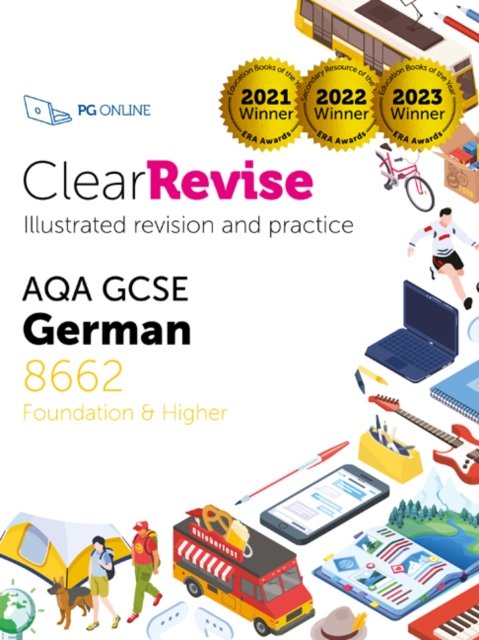 Cover for PG Online · ClearRevise AQA GCSE German 8662: Foundation and Higher (Pocketbok) (2024)