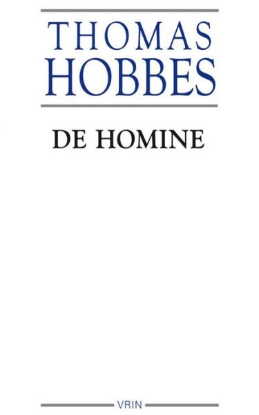 Cover for Thomas Hobbes · De Homine (Taschenbuch) (2018)