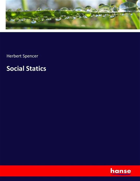 Cover for Spencer · Social Statics (Bog) (2017)