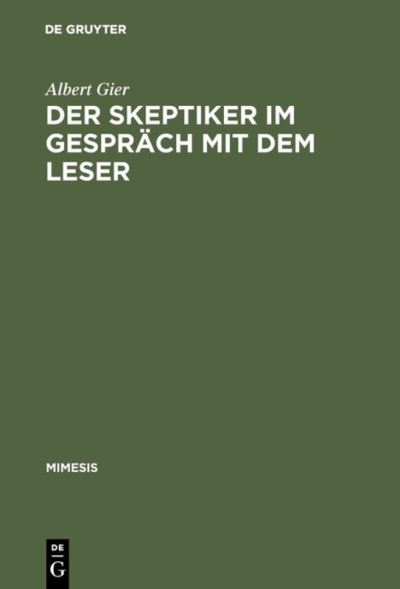 Cover for Gier · Der Skeptiker im Gespräch mit dem (Buch) (1985)