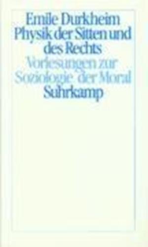 Cover for Emile Durkheim · Physik D.sitten U.d.rechts (Bog)
