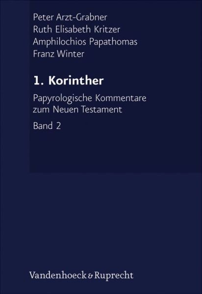 Cover for Franz Winter · 1. Korinther (Papyrologische Kommentare Zum Neuen Testament) (German Edition) (Hardcover Book) [German edition] (2006)