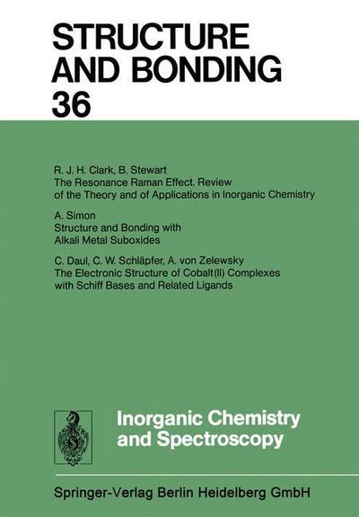 Cover for Xue Duan · Inorganic Chemistry and Spectroscopy - Structure and Bonding (Hardcover Book) (1979)