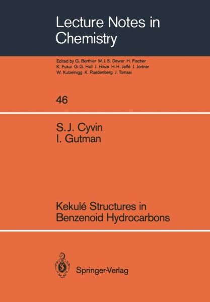 Cover for Sven J. Cyvin · Kekule Structures in Benzenoid Hydrocarbons - Lecture Notes in Chemistry (Paperback Book) (1988)