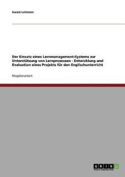 Cover for Lohmann · Der Einsatz eines Lernmanagemen (Book) [German edition] (2013)
