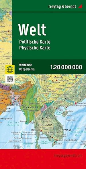 World political +  fysical german -  - Books - Freytag-Berndt - 9783707923018 - June 30, 2024
