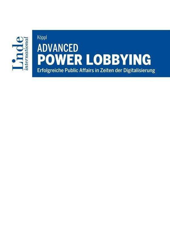 Cover for Köppl · Advanced Power Lobbying (Book)