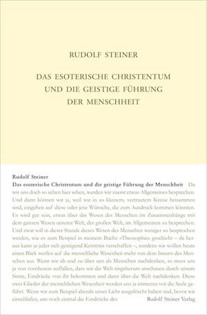 Cover for Rudolf Steiner · Das esoterische Christentum und die geistige Führung der Menschheit (Book) (2023)