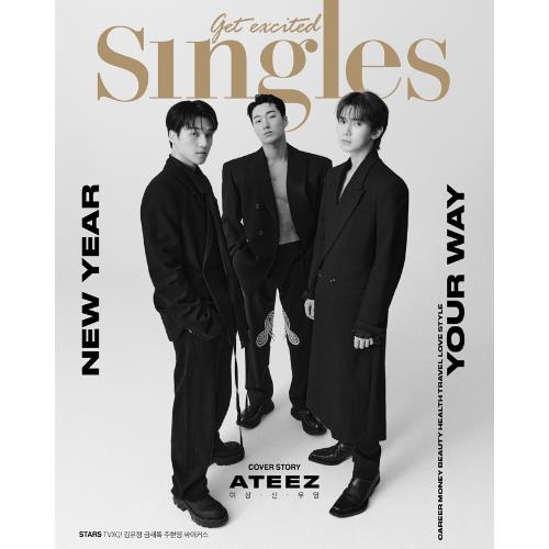 Cover for Ateez · Singles 2024.01 (Zeitschrift) [Ateez Trio Cover edition] [A Version] (2023)