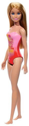 Barbie Beach Doll with Pink Swimsuit - Barbie - Merchandise -  - 0194735168019 - 13. juni 2024