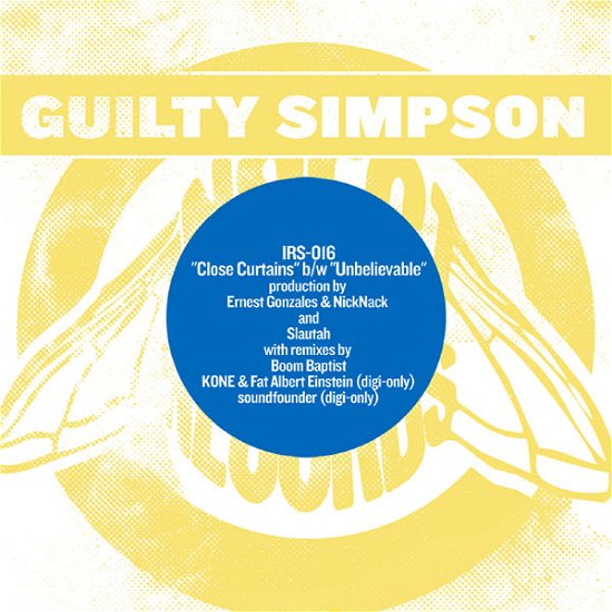 Cover for Guilty Simpson · Close Curtains / Unbelievable (7&quot;) [Coloured edition] (2011)