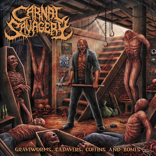 Carnal Savagery · Graveworms Cadavers Coffins & Bones (LP) (2024)