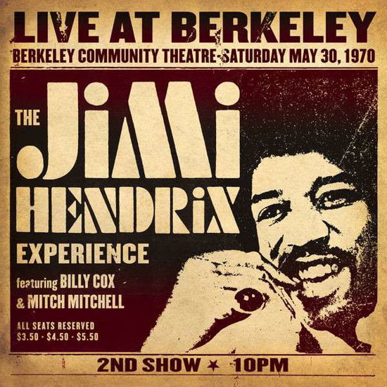 Live At Berkeley - Jimi -Experience- Hendrix - Musiikki - LEGACY - 0886919926019 - perjantai 6. lokakuuta 2017