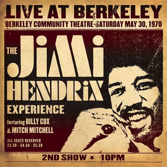 Cover for The Jimi Hendrix Experience · Live At Berkeley (LP) (2017)