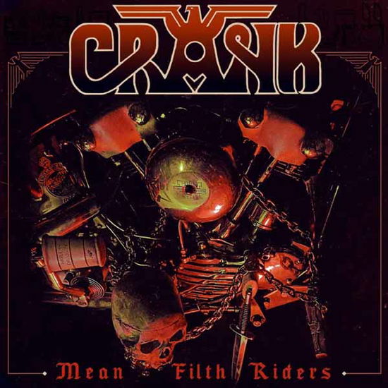 Cover for Crank · Mean Filth Riders (Red Vinyl) (LP) [Limited edition] (2024)