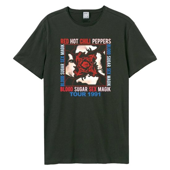 Red Hot Chilli Peppers Tour Amplified Vintage Charcoal Medium T Shirt - Red Hot Chilli Peppers - Merchandise - AMPLIFIED - 5022315165019 - December 1, 2023