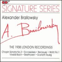 Cover for Alexander Brailowsky · Alexander Brailowsky - The 1938 London recordings APR Klassisk (CD) (1993)