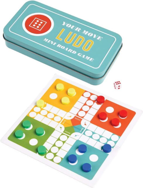 Travel ludo game in a tin -  - Książki - REX LONDON - 5027455424019 - 23 czerwca 2023