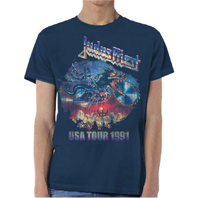 Judas Priest Unisex T-Shirt: Painkiller US Tour 91 - Judas Priest - Koopwaar - Global - Apparel - 5055979996019 - 26 november 2018