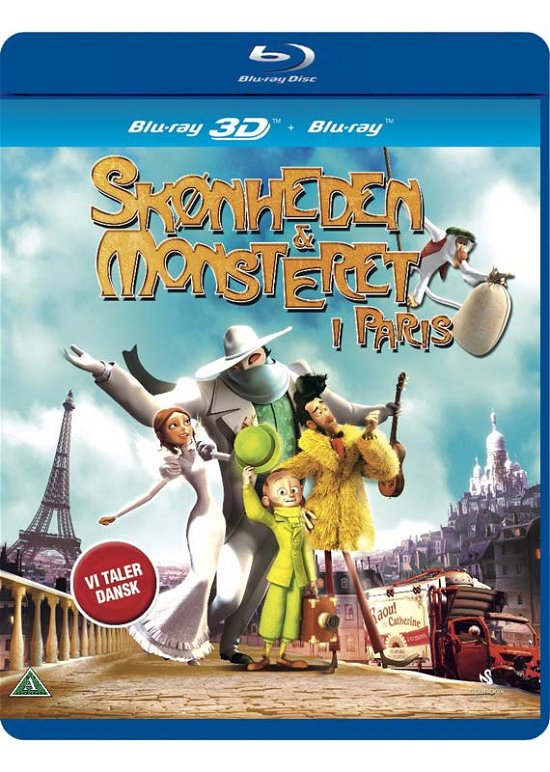 Cover for Skønheden &amp; Monsteret I Paris · A Monster in Paris (Blu-ray) (2012)