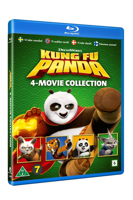 Cover for Kung Fu Panda · Kung Fu Panda Box 1-4 (Blu-ray) (2024)