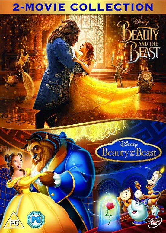 Cover for Beauty  The Beast Live Action and Animation  2 Movie Collection · Beauty And The Beast (Live Action) / Beauty And The Beast (Animated) (DVD) (2017)