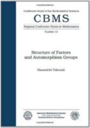 Cover for Masamichi Takesaki · Structure of Factors and Automorphism Groups - CBMS Regional Conference Series in Mathematics (Pocketbok) [UK Ed. edition] (1983)