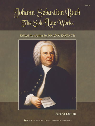 Cover for Johann Sebastian Bach · Bach Solo Lute Works for Guitar (Sheet music) (1989)