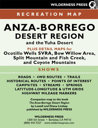 Cover for Lowell Lindsay · Map Anza-borrego Desert Region (Map) (2005)