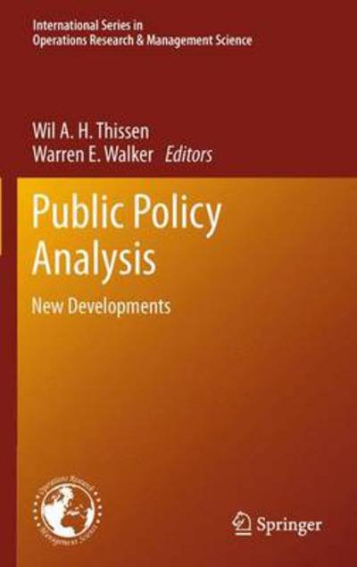 Cover for Wil a H Thissen · Public Policy Analysis: New Developments - International Series in Operations Research &amp; Management Science (Hardcover Book) [2013 edition] (2012)