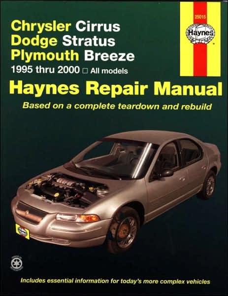 Cover for Haynes Publishing · Chrysler Cirrus, Dodge Stratus &amp; Plymouth Breeze (95 - 00) (Paperback Book) [2 Revised edition] (2001)