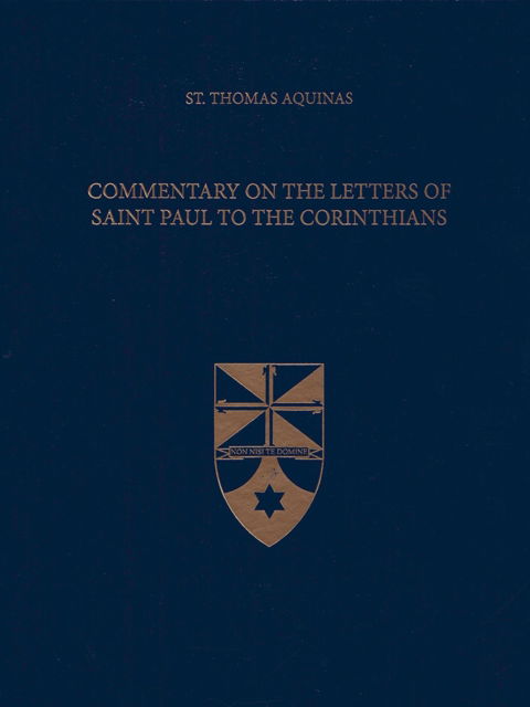 Cover for Thomas Aquinas · Commentary on the Letters of Saint Paul to the Corinthians - Latin-English Opera Omnia (Hardcover Book) (2018)