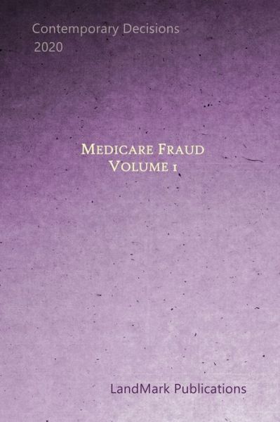 Cover for Landmark Publications · Medicare Fraud (Paperback Book) (2020)