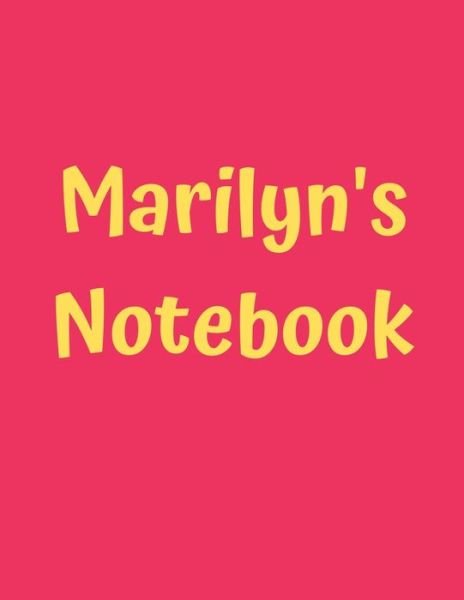 Cover for 99 Notes · Marilyn?s Notebook (Pocketbok) (2019)