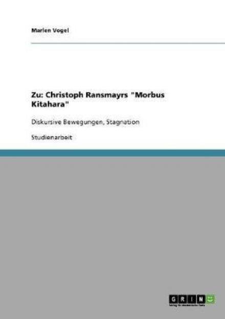 Cover for Vogel · Zu: Christoph Ransmayrs &quot;Morbus K (Book) [German edition] (2013)