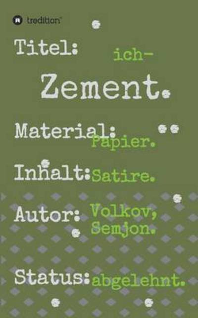 Cover for Volkov · Ich-zement. (Buch) (2016)