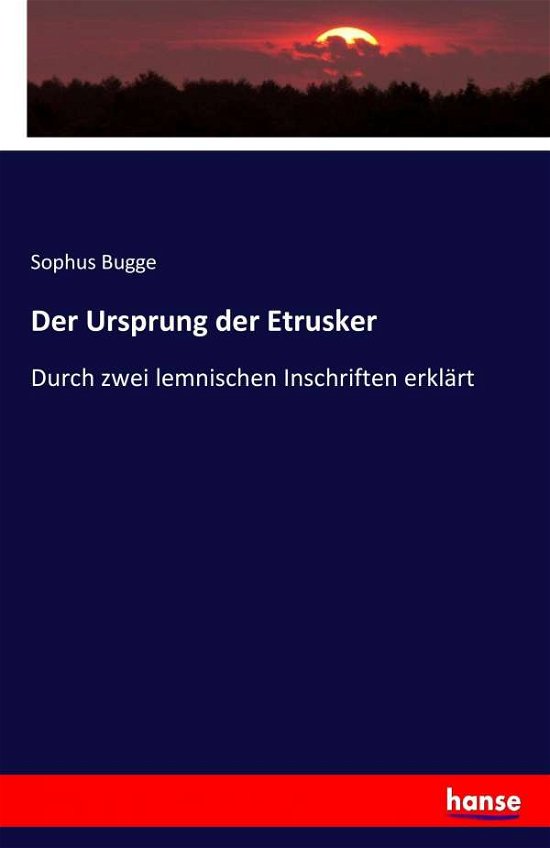 Cover for Bugge · Der Ursprung der Etrusker (Bok) (2017)