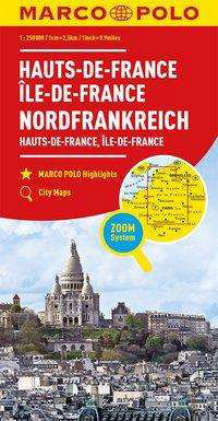 Northern France Marco Polo Map - Marco Polo Maps - Marco Polo - Kirjat - MAIRDUMONT GmbH & Co. KG - 9783829738019 - torstai 15. syyskuuta 2022