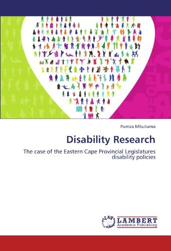 Cover for Pumza Mbutuma · Disability Research: the Case of the Eastern Cape Provincial Legislatures Disability Policies (Paperback Bog) (2011)