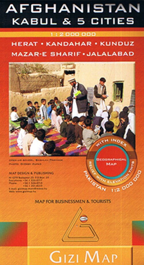 Cover for Gizi Map · Afghanistan, Kabul &amp; 5 Cities (Innbunden bok) (2010)