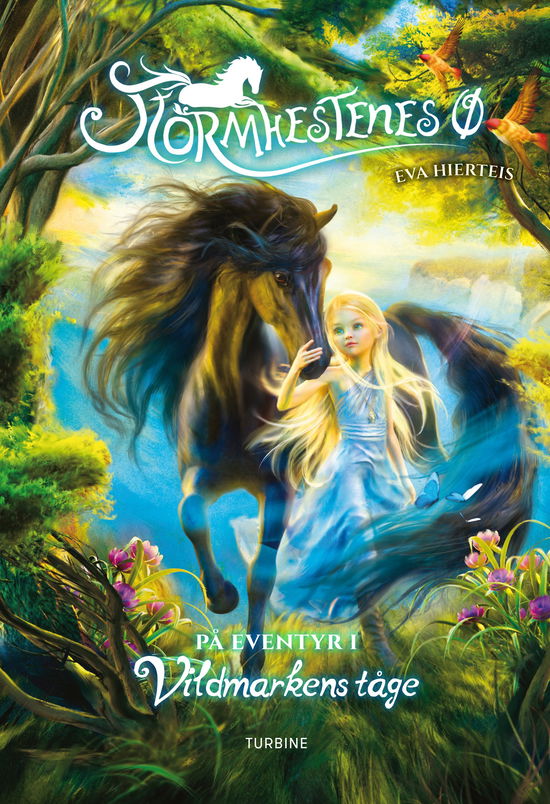 Cover for Eva Hierteis · Stormhestenes Ø – På eventyr i vildmarkens tåge (Hardcover Book) [1. wydanie] (2024)