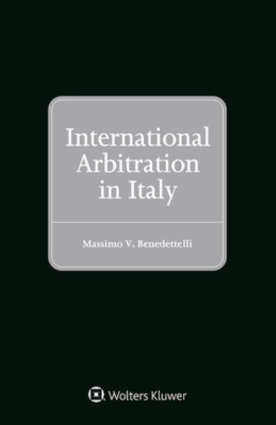 Cover for Benedettelli · International Arbitration in Italy (Hardcover Book) (2020)