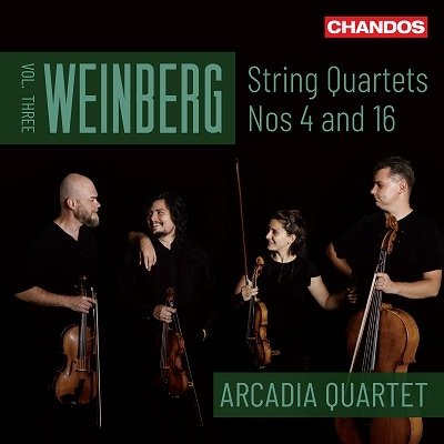 Cover for Arcadia Quartet · Weinberg String Quartets Nos 4 and 16 (CD) (2023)