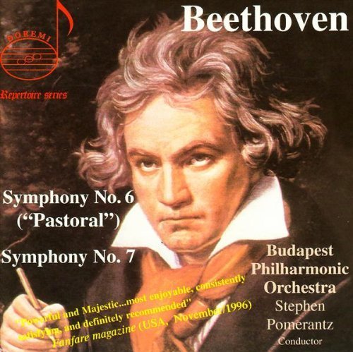 Cover for Beethoven / Budapest Philharmonic Orchestra · Symphonies 6 &amp; 7 (CD) (1996)