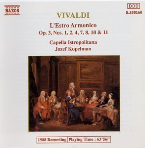 Cover for Vivaldi / Kopelman / Capella Istropolitana · Concerti 1, 2, 4, 7, 8, 10 &amp; 11 (CD) (1994)