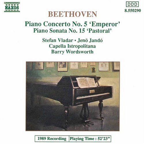 Cover for Stefan Vladar &amp; Jenő Jandó · Beethoven: Piano Concerto No. 5 'Emperor'  / Piano Sonata No. 15 'Pastoral' (CD) (2024)