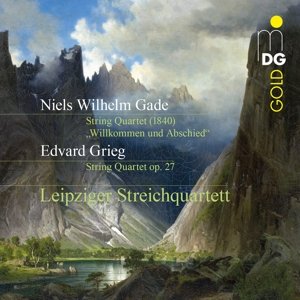 Cover for Gade / Grieg / Leipzig String Quartet · Willkommen Und Abschied / String Quartet Op.27 (CD) (2014)