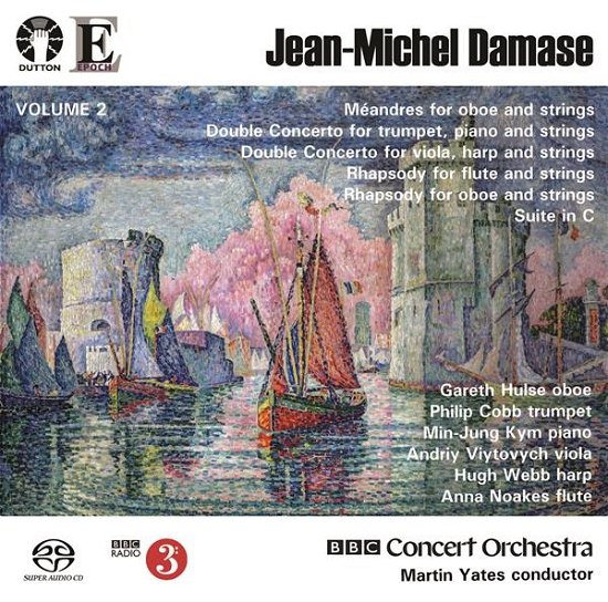 Cover for BBC Concert Orchestra | Martin Yates | Gareth Hulse · Jean-Michel Damase: Meandres, Double Concerto, Rhapsody, Suite in C (CD) (2024)