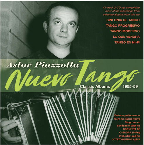 Nuevo Tango: Classic Albums 1955-59 - Astor Piazzolla - Musiikki - ACROBAT - 0824046345020 - perjantai 9. joulukuuta 2022