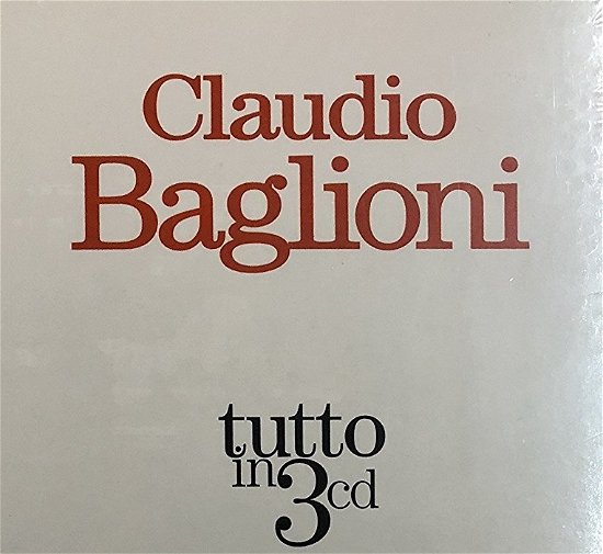 Claudio Baglioni - Claudio Baglioni - Muziek - RCA RECORDS LABEL - 0886978677020 - 1 maart 2011